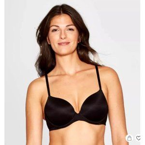 Auden The Icon Black Convertible Strap Full Coverage Lightly Lined Bra Size 34DD